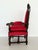 Italian Baroque Throne Armchair in Walnut and Velvet, 1890s-1900s For Sale - Image 9 of 18
