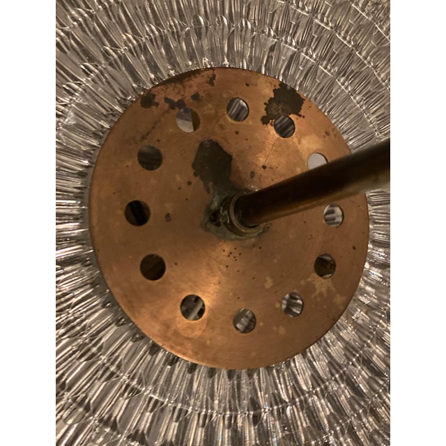Metal Glass Pendant Lamp by Carl Fagerlund for Orrefors, 1960s For Sale - Image 7 of 8