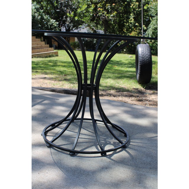 Metal 1960s Cleo Baldon Wrought Iron Dining Set - 5 Pieces For Sale - Image 7 of 8