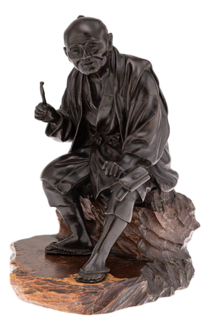 Antique Japanese Meiji Bronze Okimono, 19th Century