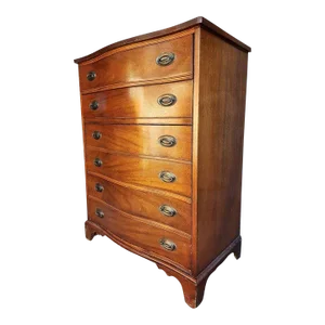 Dixie Mid 20th Century Hepplewhite Bowfront Highboy