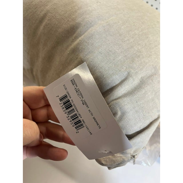 Transitional Pair of Eastern Accents Kanzan Crimson Insert With Grommets For Sale - Image 3 of 3