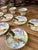 1970s Collection of Saucers and Teacups With Hand Painted Mushroom Details- Set of 12 For Sale - Image 4 of 11