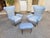Lounge Chairs with Ottoman by Emilio Sala and Giorgio Madini for Fratelli Galimberti, 1950s, Set of 3 For Sale - Image 6 of 7