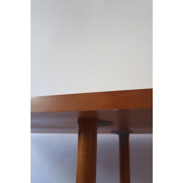 Large Scandinavian Modern Dining Table with Boat-Shaped Top, 1980s For Sale - Image 13 of 18