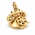 Mid 20th Century Vintage 14k Yellow Gold Rotary Telephone Charm "I Love You" Enamel Dial For Sale - Image 5 of 6