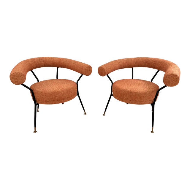 Mid-Century Modern Armchairs by Ipe Bologne, Italy, 1950s For Sale