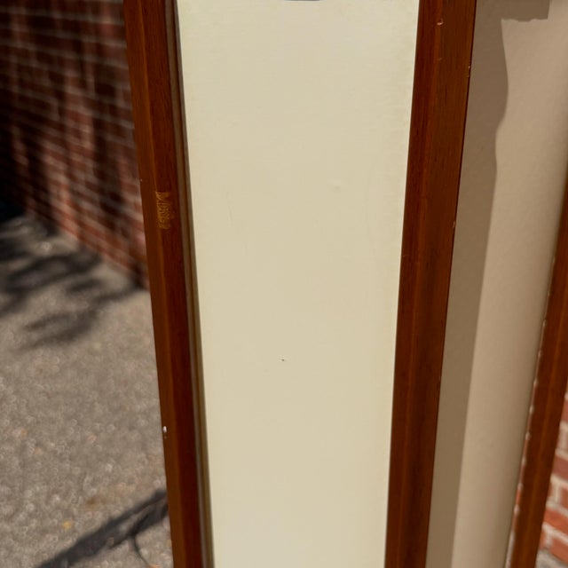 Mid 20th Century Mid-Century Modern Modeline of California Walnut Floor Lamp With Parchment Shade For Sale - Image 9 of 12