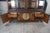 1970s Oak Chinese Chinoiserie Shou Ming Style China Display Cabinet Credenza 84" For Sale - Image 16 of 16