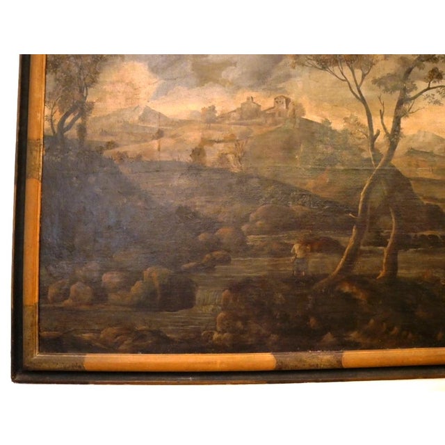 Romantic Landscape, Oil on Canvas, Framed For Sale - Image 8 of 18