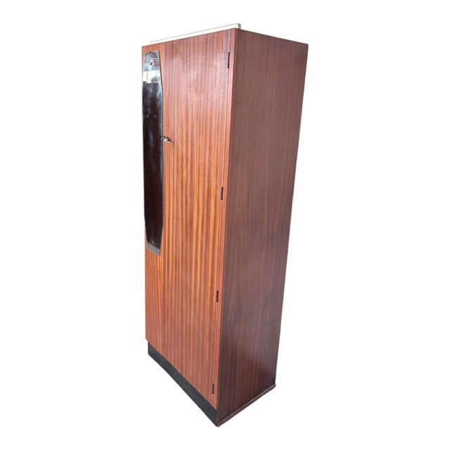 Mid-Century Modern Atomic Teak Single Wardrobe, 1960s For Sale - Image 10 of 12