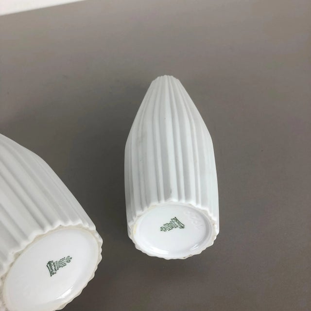 Op Art Porcelain Vase from Heinrich Selb, Germany, 1970s, Set of 2 For Sale - Image 14 of 18