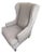 Custom Wing Back Chair With Nail Head Trim by Sam Moore For Sale
