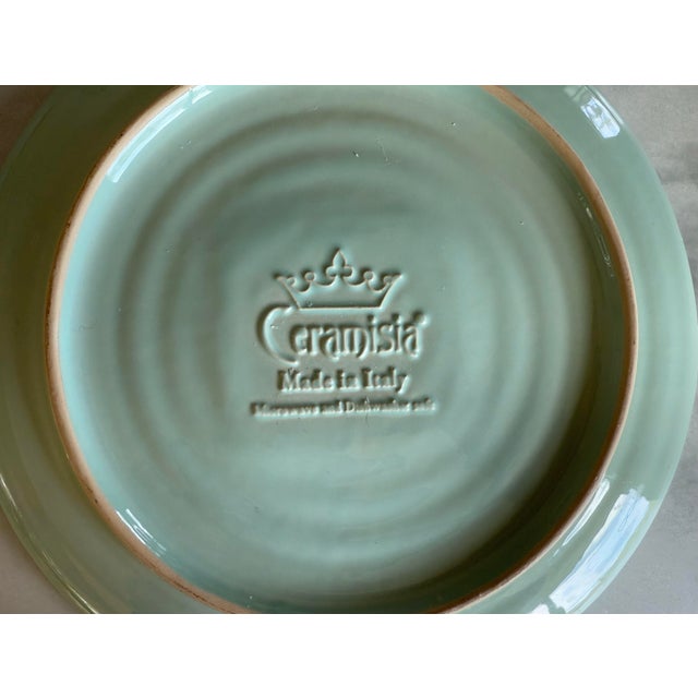 Ceramic Set of 4 Italian Ceramisia Dinner Plates For Sale - Image 7 of 7