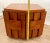 Brown Vintage Lane Staccato Block Brutalist Nightstand Cabinet Side Table MCM Hexagon For Sale - Image 8 of 11