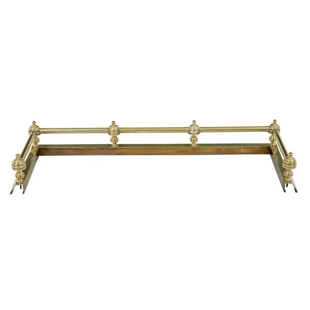 Early 20th Century Brass Fireside Fender For Sale - Image 3 of 6