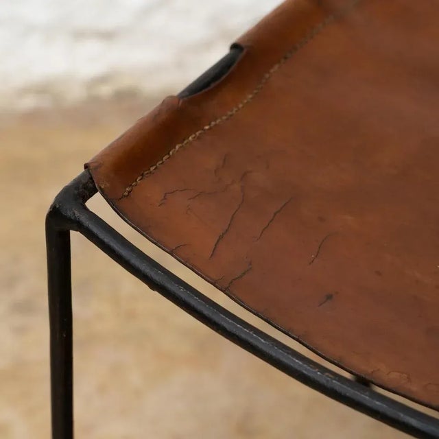 Mid-Century Modern Iron and Leather Chair by Pere Cosp, 1960 For Sale - Image 9 of 13
