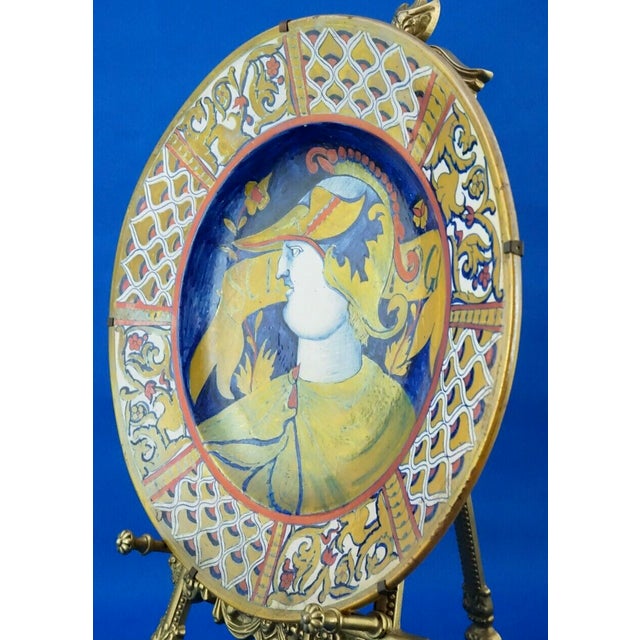 Antique Italian Lustreware Plate, 1800s For Sale - Image 3 of 18