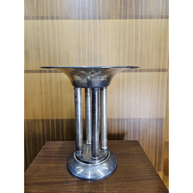 Exclusive Fink bowl on a leg. Olymp fruit bowl with silver decoration. Fink bowl on 4 columns, Olymp model. We offer a...