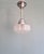 Bauhaus Art Deco Pendant Light in Frosted Glass, 1920s For Sale - Image 3 of 12
