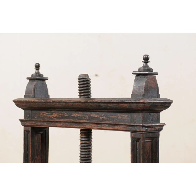 Wood 18th Century Flemish Freestanding Book Press For Sale - Image 7 of 12