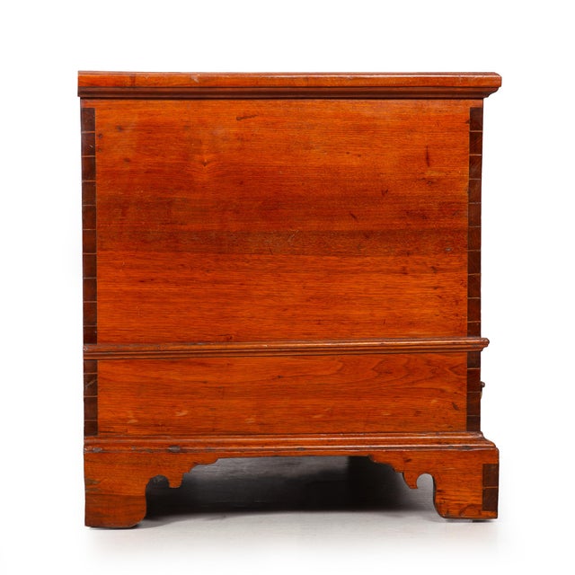 18th Century 18th Century American Chippendale Walnut Blanket Chest Circa 1780s For Sale - Image 5 of 18