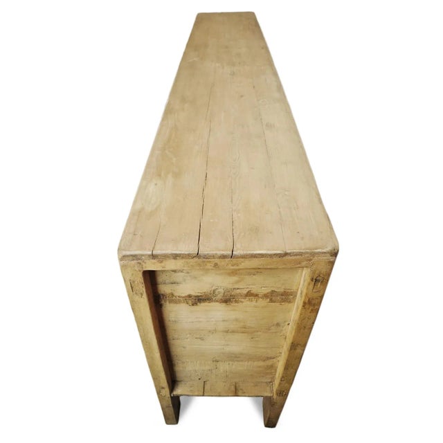 Wood Vintage Raw Elm Modern Farm Sideboard Credenza For Sale - Image 7 of 12