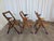 1970s Vintage Wooden Chairs, 1970s, Set of 3 For Sale - Image 5 of 18