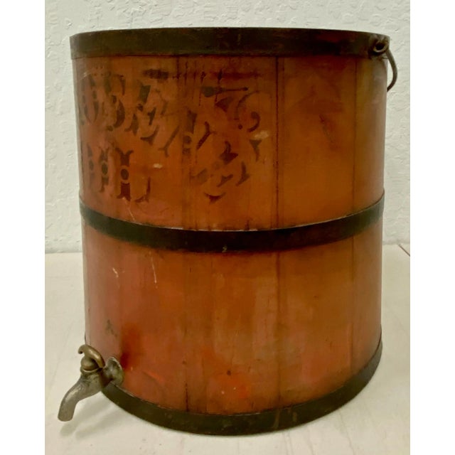 American Early 20th C. "Impervious Safety Kerosene Can" C.1915 for Side Table or Plant Stand For Sale - Image 3 of 9