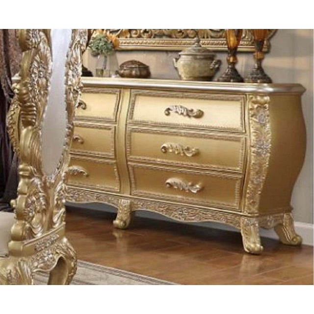 Casa Milano Bellagio 12-Piece Luxury Gold Dining Collection For Sale - Image 10 of 12