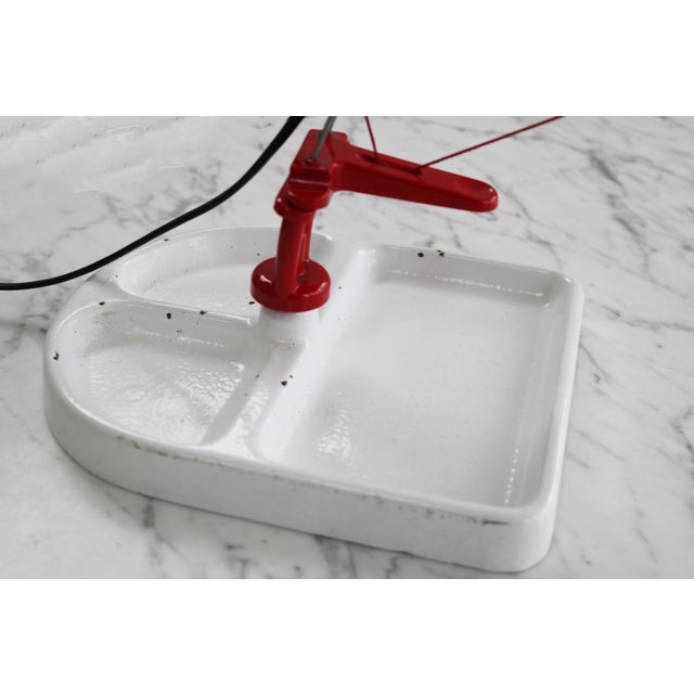 Metal Minimalist Postmodern Table Lamp, 1980s For Sale - Image 7 of 10