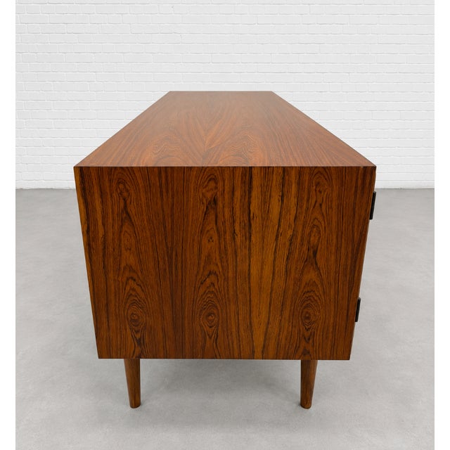 Low Danish Mid Century Modern Credenza by Sven Ellekaer for Albert Hansen Mobelfabrik | Rosewood Sideboard, Made in Denmark C. 1960’s For Sale - Image 11 of 16