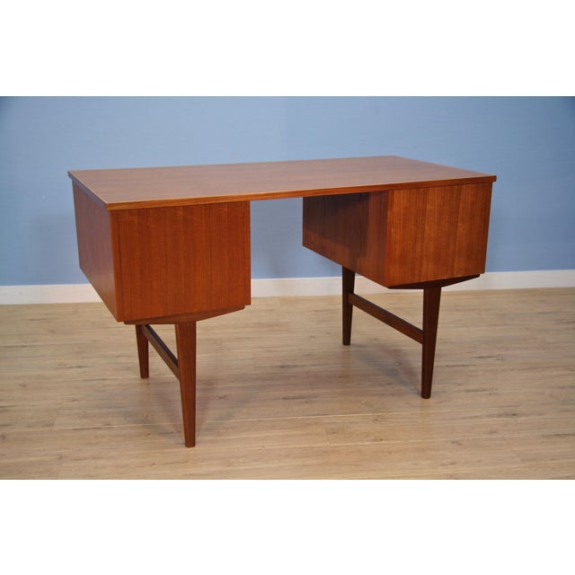 Danish Writing Desk in Teak, 1960s For Sale - Image 4 of 13