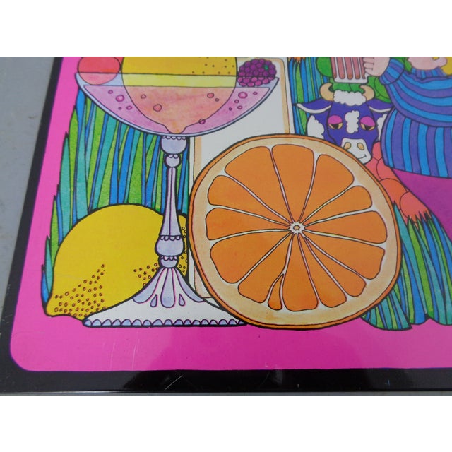 Psychedelic JRM Tinprint Metal Picture by Ivan Ripley, 1960s For Sale - Image 16 of 18