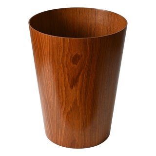 Vintage Swedish Teak Waste Paper Basket by Martin Aberg for Servex, 1960s For Sale