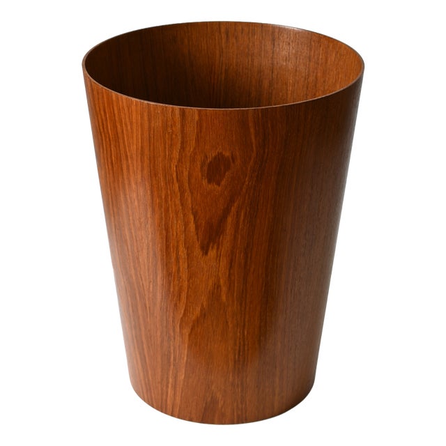 Vintage Swedish Teak Waste Paper Basket by Martin Aberg for Servex, 1960s For Sale