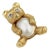 Late 20th Century 20391 - Diamond Mabe Pearl 14k Yellow Gold Bear Brooch Pin For Sale