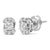 Unveil the quintessence of elegance with these exquisite stud earrings, meticulously crafted from radiant .925 sterling...