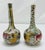 Chinese Pair, 19th Century Chinese Clobbered Rose Medallion Bottle Vases For Sale - Image 3 of 8