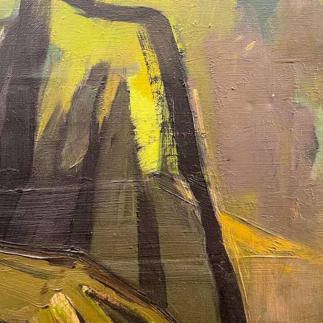 Blue Luc Perot, Colette Woman Wearing, 1947, Oil on Canvas For Sale - Image 8 of 12