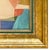 2020s Contemporary Colorful Abstract Oil Painting in Vintage Frame For Sale - Image 5 of 6