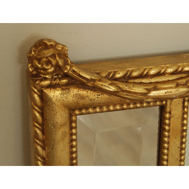 Ethan Allen Style Giltwood Beveled Mirror Chairish