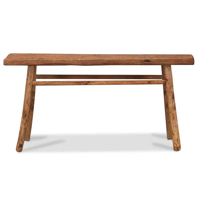 Crafted circa 1900 in Henan, this unusually narrow console table is ideal for rustic-styled decor. Boasting a single-piece...