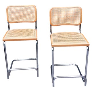 Cesca Bar Stools - A Pair For Sale