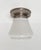 This is the ‘komeet’ ceiling lamp by w.h. Gispen for giso. An opal glass lamp on a metal base. Approximately 18 cm high...