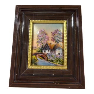 1920s Hand Painted Signed F.J. Carmona Limoges Art For Sale
