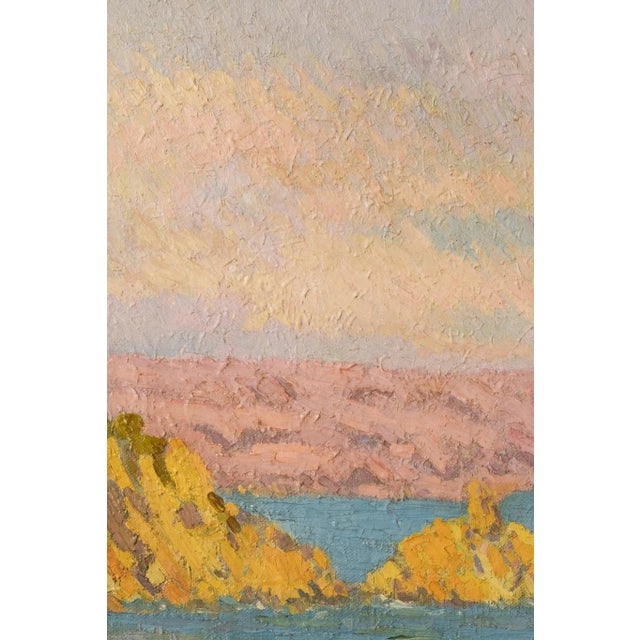 Textile Magi Oliver Bosch, Impressionist Landscape, Oil on Canvas, Framed For Sale - Image 7 of 18