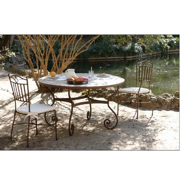 Armchair / Chair in Wrought Iron, Garden Furniture, Indoor and Outdoor For Sale - Image 12 of 18