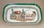 Toyo Japan porcelain tray featuring a hand-painted and embossed horse and carriage scene. The tray depicts a stately...