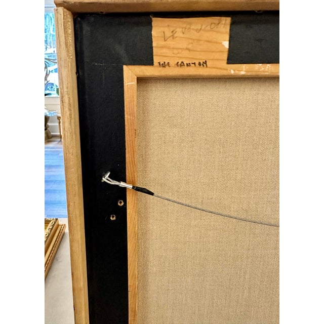 Original Benjamin Levy Oil on Canvas Painting "The Canyon," Signed and Dated 1992 For Sale - Image 9 of 12